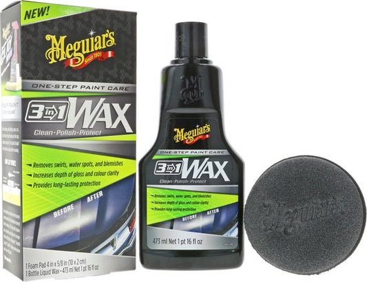 Cire 3-en-1 Meguiar's - Cire pour voiture - 473 ml
