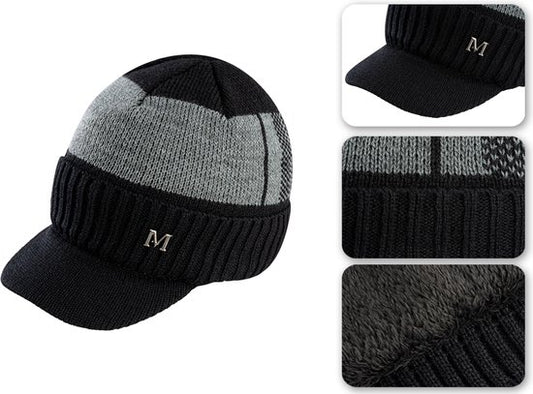 Milanoro - Bonnet chaud pour garder la tête au chaud par temps froid - Noir