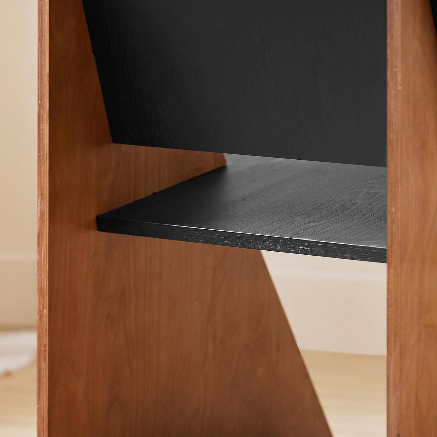 Chaise de salle à manger SoBuy avec dossier - Noire - 53 x 56 x 78 cm