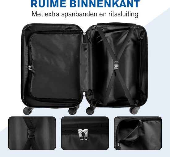 Slazenger Case Set 2 Piece - Hand Luggage Trolley 26L et Spacious Luggage Case 71L - Silver