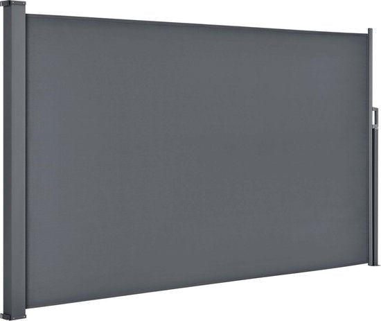 Windbreak rétractable Dubaï - 300 x 160 cm - Gris foncé