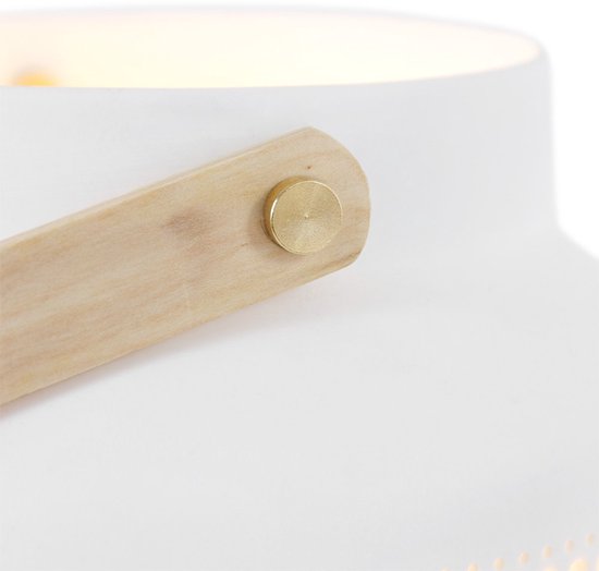 Lampe de table Anne Lighting Porcelain - blanche - porcelaine - 14 cm - douille E14 - 3058W