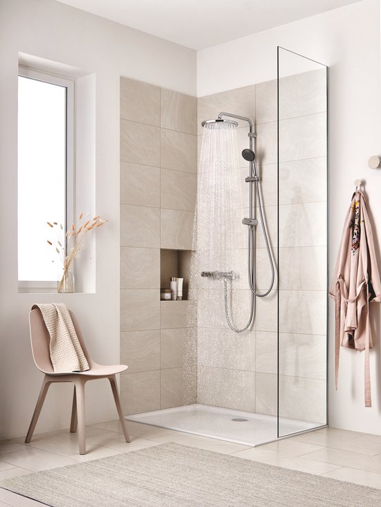 Douchette à main GROHE Vitalio Start 100 - Ø 10 cm - Économie d'eau - 2 types de jet - Chrome