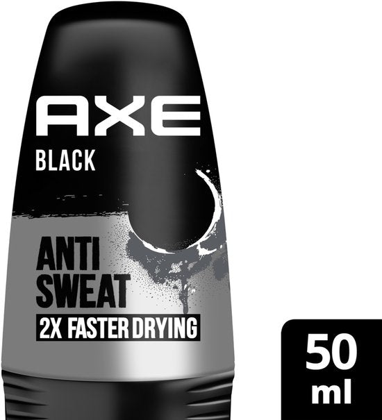 Déodorant Axe pour homme - Roll-on - Noir - 6 x 50 ml - Lot économique
