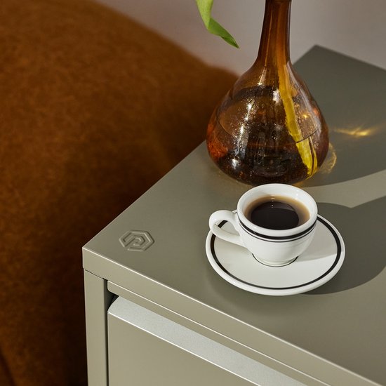 Table de chevet Popstrukt Bon Bon - Gris mousse (vert)