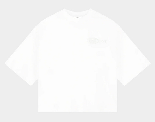 T-shirt oversize carré Stieglitz Tin - Coupe carrée - Stieglitz x Tine - Blanc