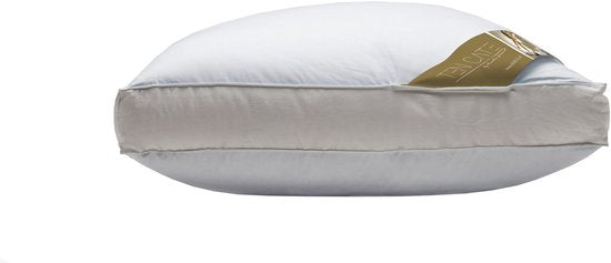 Oreiller Ten Cate - Oreiller pour douleurs cervicales - Duvet et plumes d'oie - Trois compartiments - Oreillers - Convient aux personnes dormant sur le dos, sur le côté et sur le ventre - Oreiller ergonomique - 50 x 60 cm