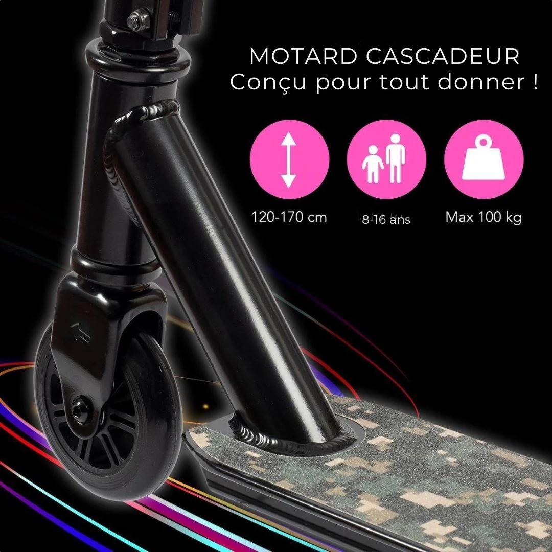 Trottinette LifeGoods  - Étape 8ans+ - Roues 100mm - Noir