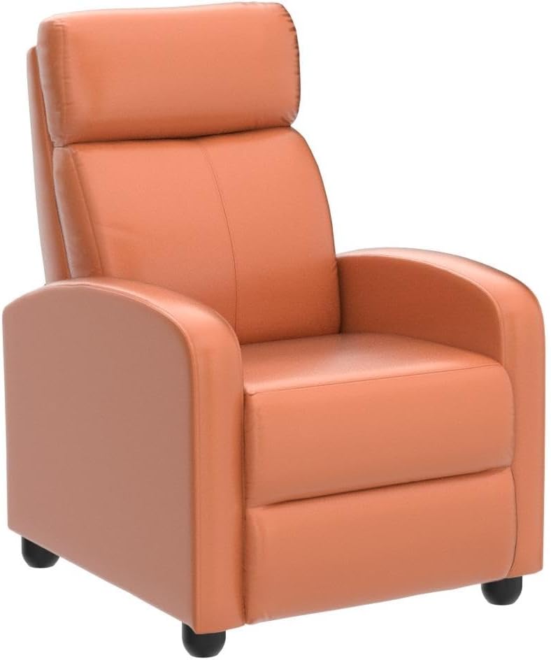 Ensemble de 2 fauteuils de relaxation Yaheetech - 67,3 x 85,1 x 99,6 cm - Repose-pieds réglable - Simili cuir - Couleur beige clair