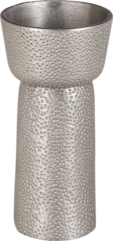 Casa Vivante Chandelier Dakar - H22 x Ø11 cm - Aluminium - Argent antique