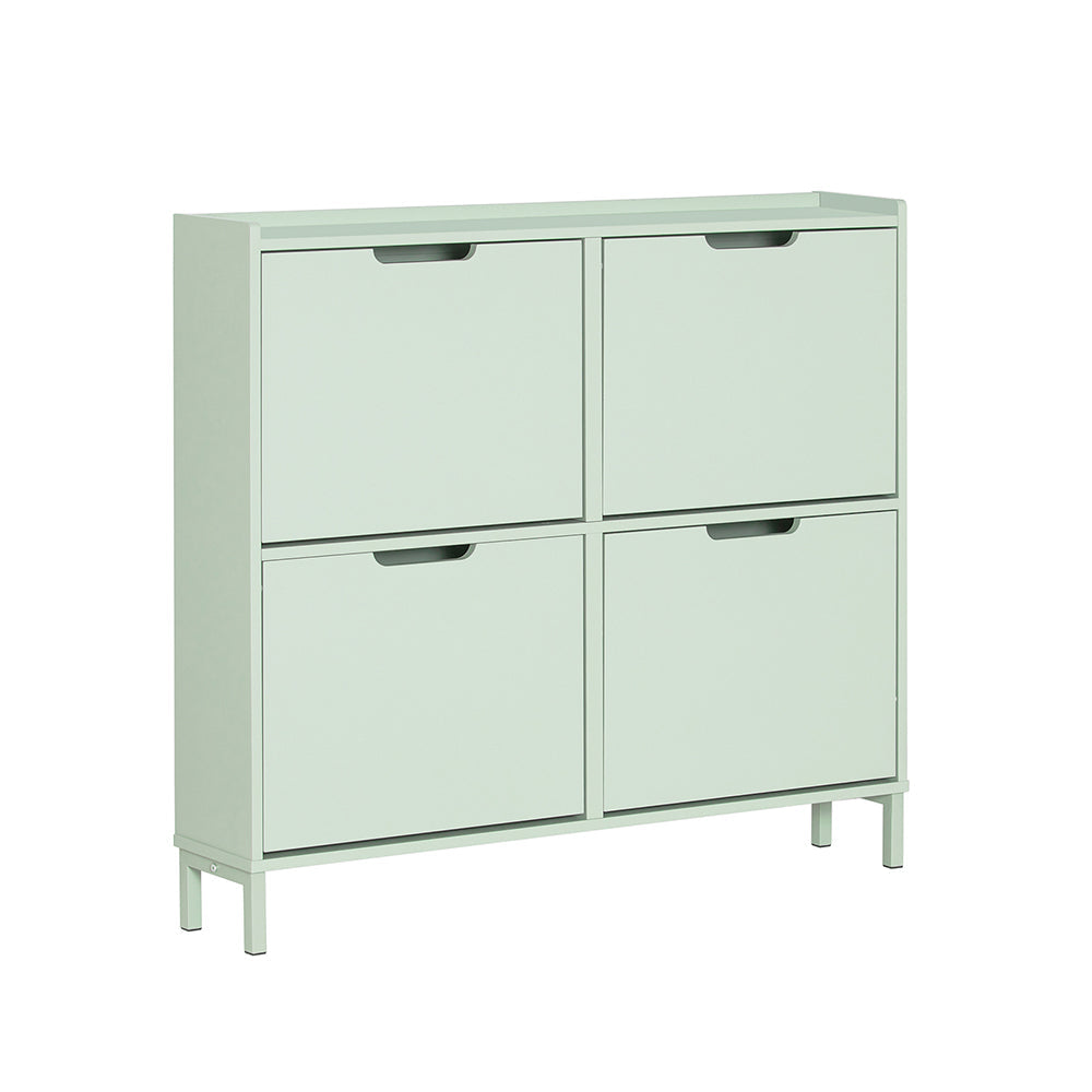 SoBuy Meuble à chaussures FSR100-GR - 4 tiroirs - 100 x 19 x 90 cm - Vert