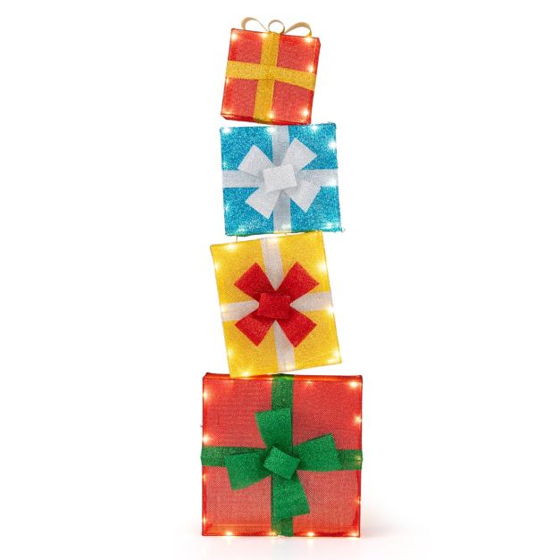 Coffret de Noël Coast - illuminé - 48LED - empilé - jardin - Noël - multicolore
