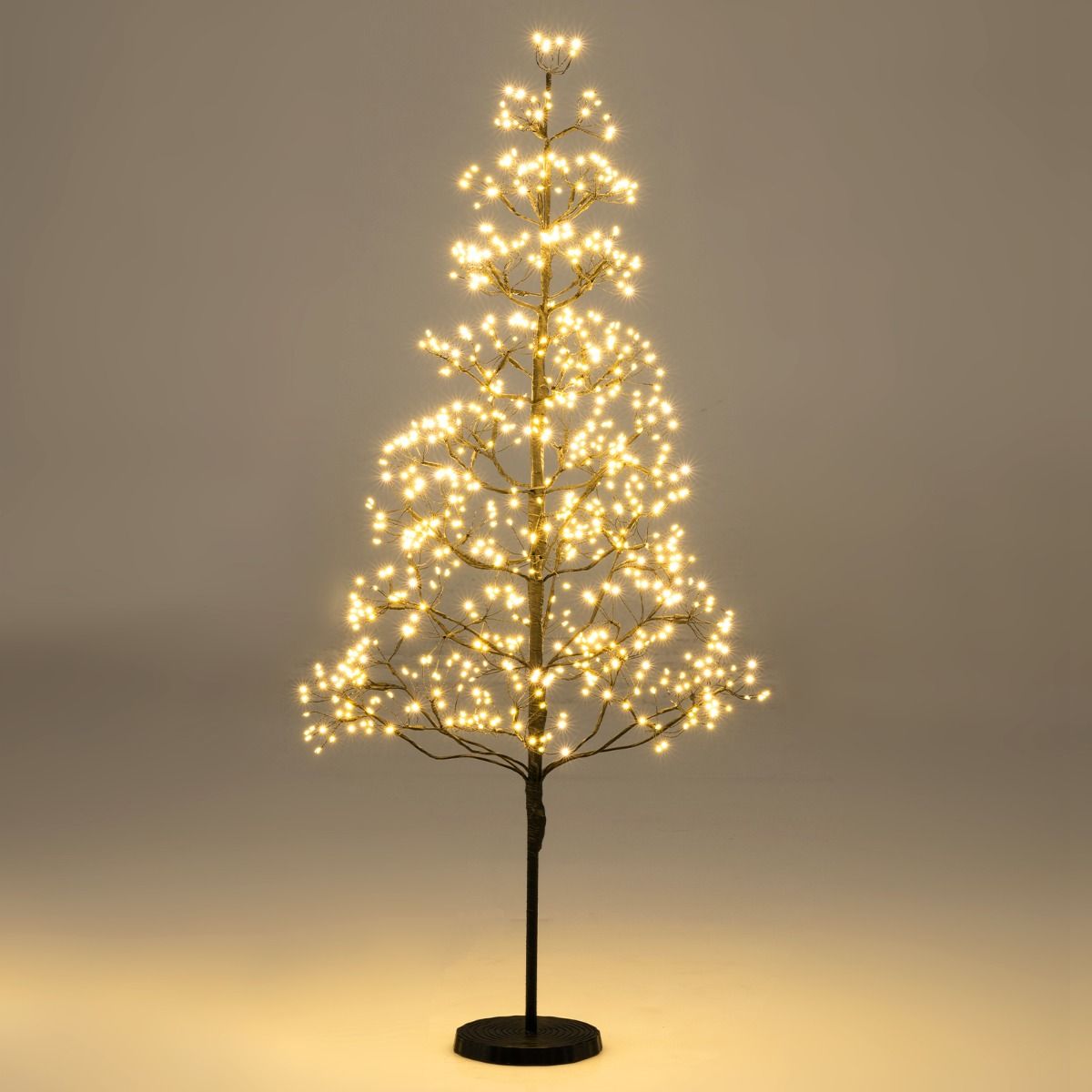 Coast Light Tree Arbre artificiel avec lumières - 120 cm - 800 LED blanc chaud - Noir