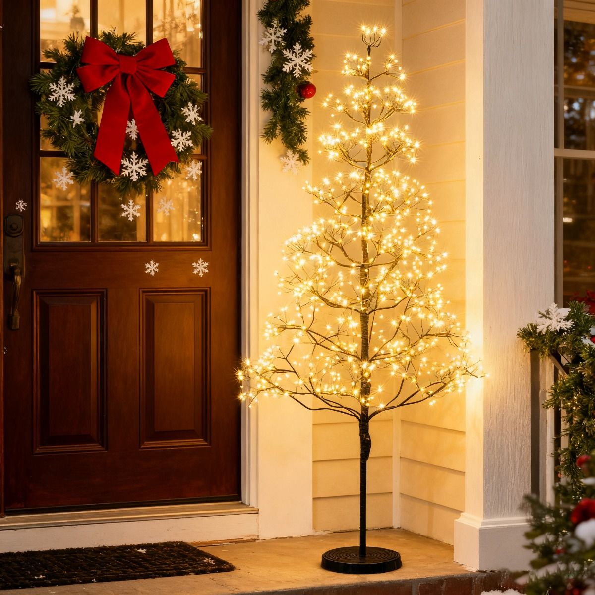 Coast Light Tree Arbre artificiel avec lumières - 120 cm - 800 LED blanc chaud - Noir