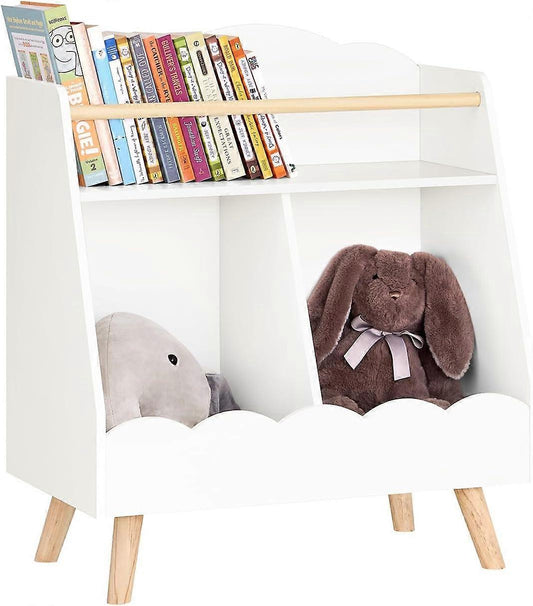 SoBuy Bibliothèque - KMB100-K-W - MDF & Bois - 61x35x71cm - Blanc