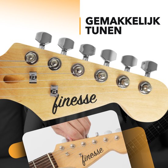 Finesse Elektrische Gitaar met Versterker - E-Learning