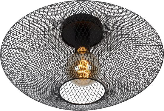 Lucide MESH - Plafonnier - Ø 45 cm - 1xE27 - Noir