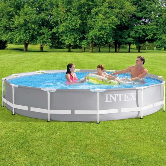 Piscine à armature Intex Prism - Modèle rond - 366 x 76 cm - Bleu