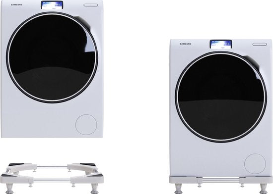 Noswo Relevage de lave-linge - Jusqu'à 300 KG - Multitool réglable - Amortisseurs anti-vibration - Convient également pour le lave-vaisselle, le réfrigérateur, le congélateur et le sèche-linge - 45/63 x 11/13 cm