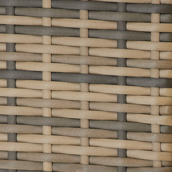 Boîte de rangement en osier tectake® - 253 L - Boîte à coussins d'extérieur - Coffre de jardin - 116 x 54 x 64 cm - Résistant aux intempéries et verrouillable avec couvercle - Mobile - Comprend 2 poignées, 2 roues avec frein et ressorts à gaz - Coffre de