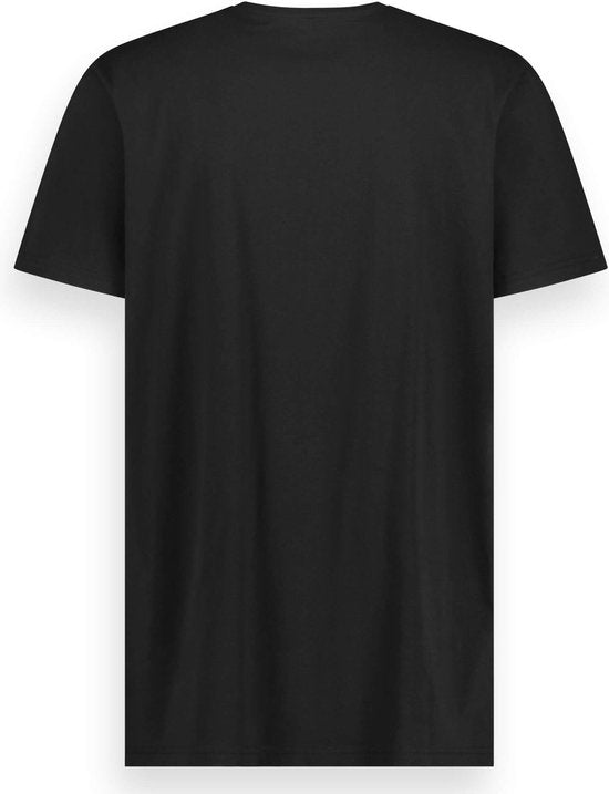 LEBASQ - T-shirt Davis pour homme - 3 packs - avec col en V - Extra long - Convient comme sous-maillot - Noir - Taille 2XL