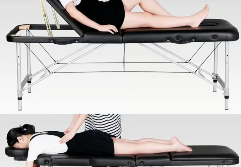 Table de massage Yaheetech, portable et réglable, 3 zones - 213 x 92 cm - Hauteur : 67,5 à 88 cm