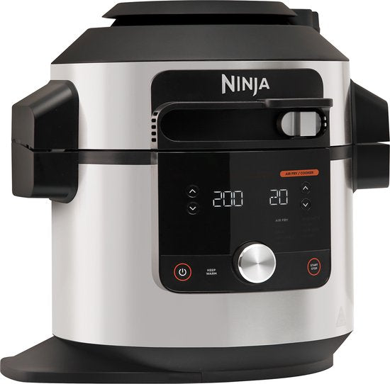 Multicuiseur Ninja Foodi OL650EU - 12 fonctions de cuisson - 7,5 litres - Comprend les fonctions friteuse à air chaud, cuisson sous pression, cuisson à la vapeur et grill