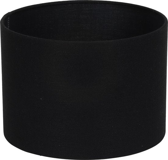Light & Living Abat-jour cylindrique Livigno - Noir - Ø 50 x 38 cm - Moderne