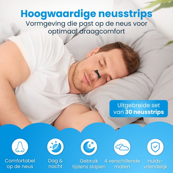 DreamCare Bandelettes nasales magnétiques - 15 paires - écarteur nasal - anti-ronflement - pansements nasaux