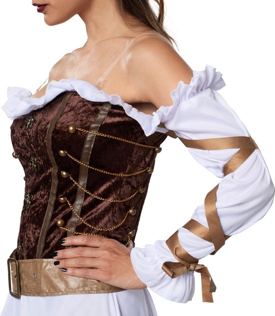 dressforfun - Costume de gardienne de palais steampunk pour femme, taille S - déguisements, costumes d'Halloween, tenues de fête, tenues de carnaval, tenues de soirée - 302315