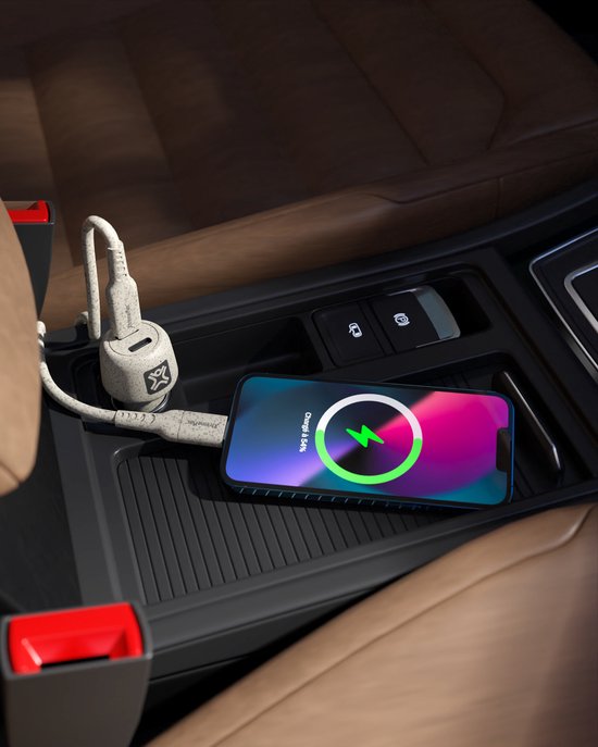 Chargeur de voiture XtremeMac Dual USB-C - 25 W - 20 W - Blanc (ECO)