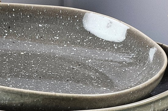 Assiette creuse STELLAR Ø22.5cm - 6 pièces - Gris béton