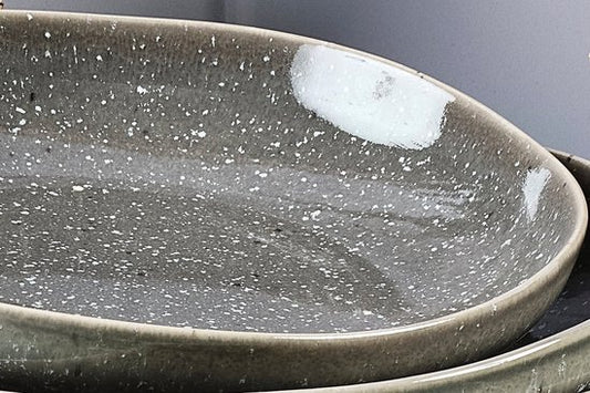 Assiette creuse STELLAR Ø22.5cm - 6 pièces - Gris béton