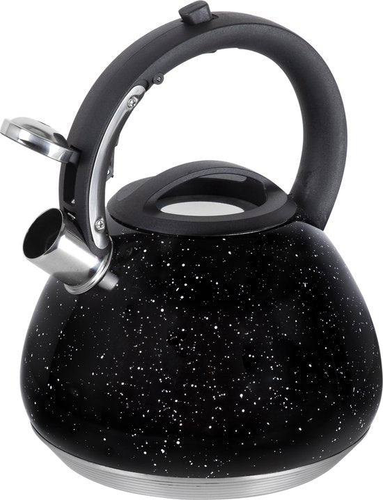 Bouilloire sifflante - Resto - 2,7L - Acier inoxydable - Induction - Marbre noir