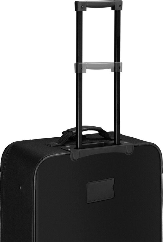 Juskys Trolley Travel Case Set / Suitcase Set Athen - 5-Piece - Black