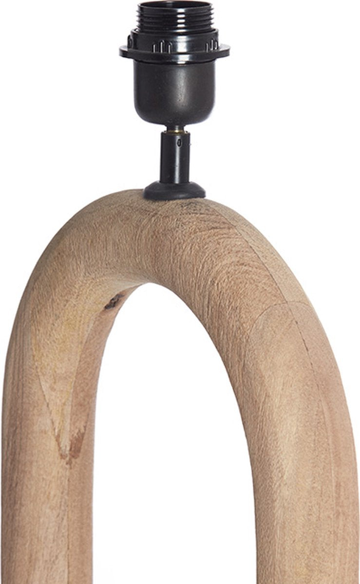 Light & Living lampe de table Paceco marron - 30x12x59 cm - pied de lampe en bois - salon | chambre à coucher