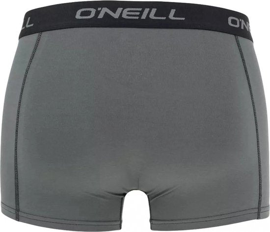 Boxer O'Neill Hommes - Pack de 3 - Taille S - Gris/Noir
