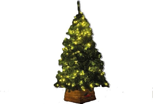 Splendeo Arbre de Noël artificiel atmosphérique avec éclairage LED, système d'installation facile, 180 cm