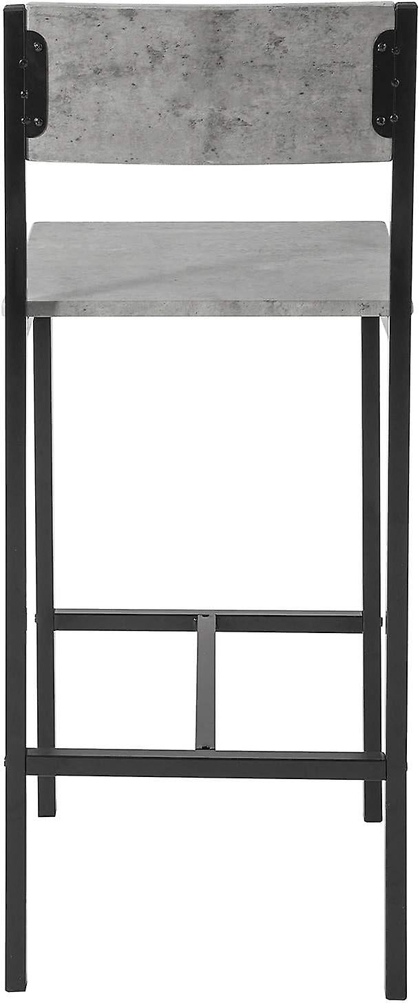 Sobuy Tabourets de bar - 2 fois - Gris - 38x40x95 cm.