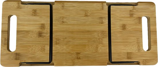 Plateau de service pliable en bambou - Tapas - Table de petit-déjeuner 48 x 20 cm