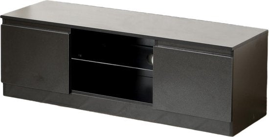 Meuble TV buffet - Meuble TV - largeur 120 cm - noir