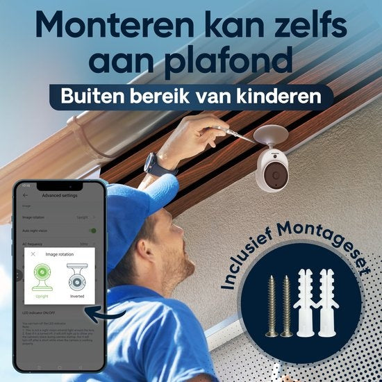 Caméra de surveillance Housetrack 1080P - Caméra de sécurité IP avec application - Caméra de sécurité Wifi - Maison intelligente - Caméra de sécurité intérieure