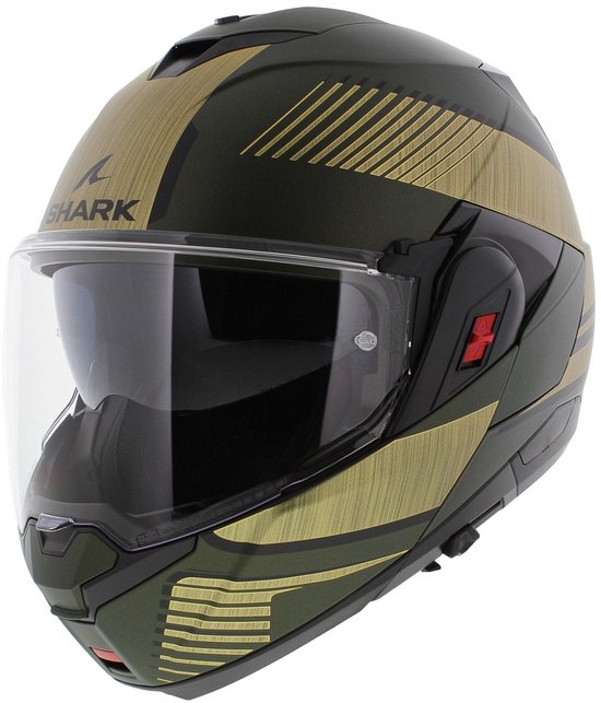 Casque SHARK Oxo Sikter Mat Vert Chrome Or GUQ - Taille XL - Casque