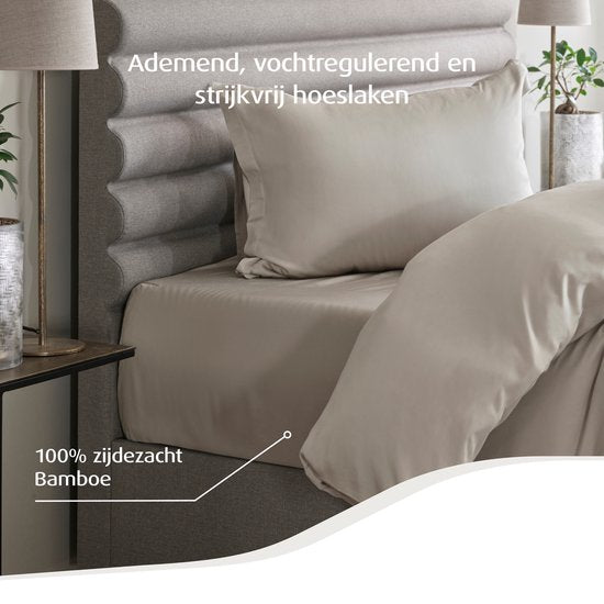 Home by TEMPUR - Sur-matelas - 180 x 200 x 9 cm - Fibres naturelles et bambou - Doux et sans repassage - Résistant au séchage et régulation naturelle de la température