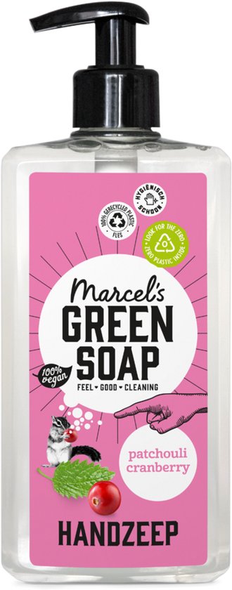Savon pour les mains Marcel's Green Soap - Patchouli & Canneberge - 500 ml