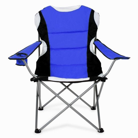 Chaise de camping Tectake Chair Basic - Bleu;Noir