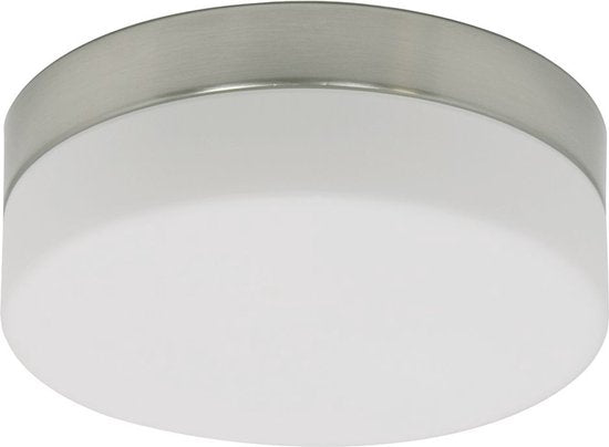 Plafonnier Steinhauer Ikaro 1363ST en acier, Ø 24 cm - Design moderne avec variateur à 4 positions, adapté à un usage intérieur et aux zones 2 et 3 de la salle de bains