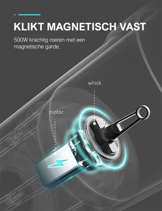 Safecourt Kitchen Milk Frother - Mousseur à lait électrique - Noir - 4 en 1 - Facile à utiliser - 500W - sans BPA