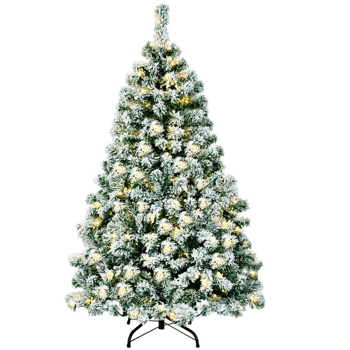 Coast 135 cm sapin de Noël enneigé avec pied en métal