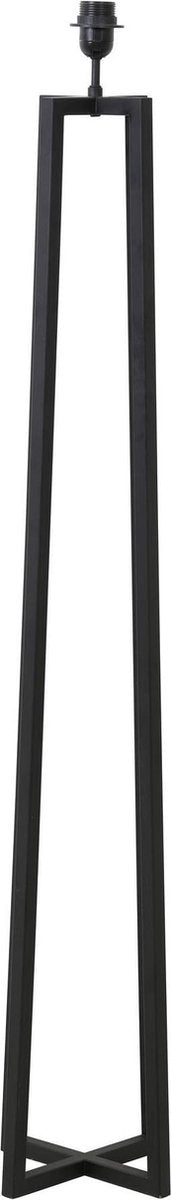 Light & Living Lampadaire Miley - Noir mat - 25x25x130 cm - Design industriel
